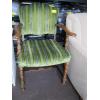 Image 1 : ANTIQUE WOOD FRAMED UPHOLSTERED ARMCHAIR