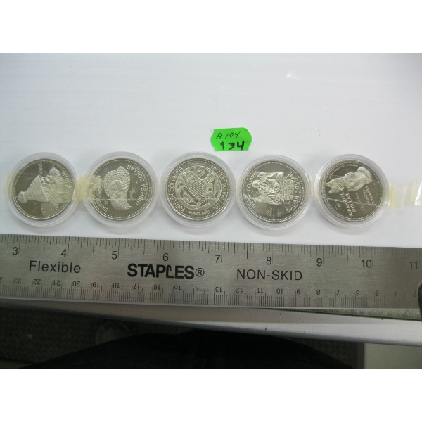 SET OF 5  $1S - INDIAN HERITAGE SERIES W/BROCHURE