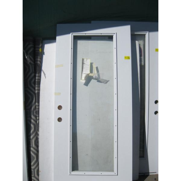 36" X 80" METAL CLAD EXTERIOR DOOR W/CENTRE WINDOW - NO FRAME