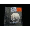 Image 1 : 2001 UNCIRCULATED 1 OZ .999 SILVER MAPLE LEAF $5 COIN