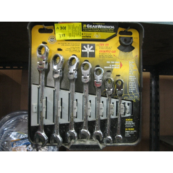 SAE 7 PIECE GEAR WRENCH SET