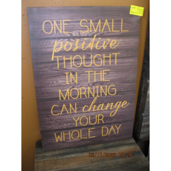 HARDBOARD INSPIRATIONAL POSTER