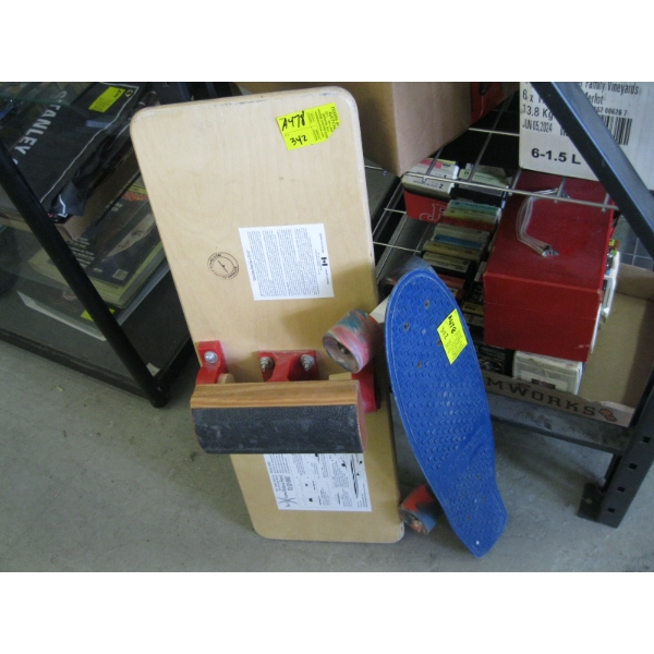 BALANCE BOARD & SKATEBOARD