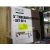 Image 1 : 1 SET OF 4 - 5" THREADED CASTORS