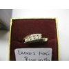 Image 3 : LADIES 14KT RING W/5 DIAMONDS, 2.6GR SZ 5 3/4