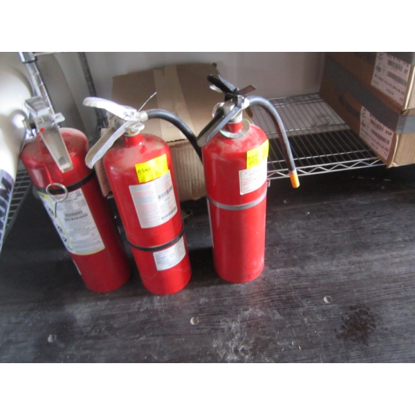 3 FIRE EXTINGUISHERS