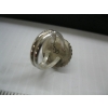 Image 3 : SILVER & TURQUOISE RING, SZ 8