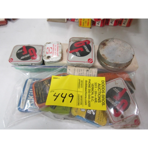 ASST. FUSE TINS, ETC.