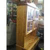 Image 8 : PINE GLASS DOOR CABINET W/LOWER STORAGE & DRAWERS