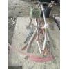 Image 6 : 2 ALUMINUM HANDLE SCYTHES, WOODEN SCYTHES, PIPE CUTTER, VINTAGE BIKE PUMPS
