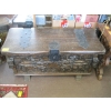 Image 1 : HEAVILY CARVED ANTIQUE CHEST W/LOCK & KEY