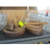 Image 3 : MISC. VINTAGE GLASSWARE, WOODEN PRESSES, ETC.