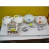 Image 1 : BOWLS, PIGGYBANKS, GINGERBREAD LOOK CONTAINER, ETC.