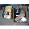 Image 1 : 2 BOXES OF MISC. GLASS CANNISTERS, TOASTER, CASSETTE TAPES, ETC.