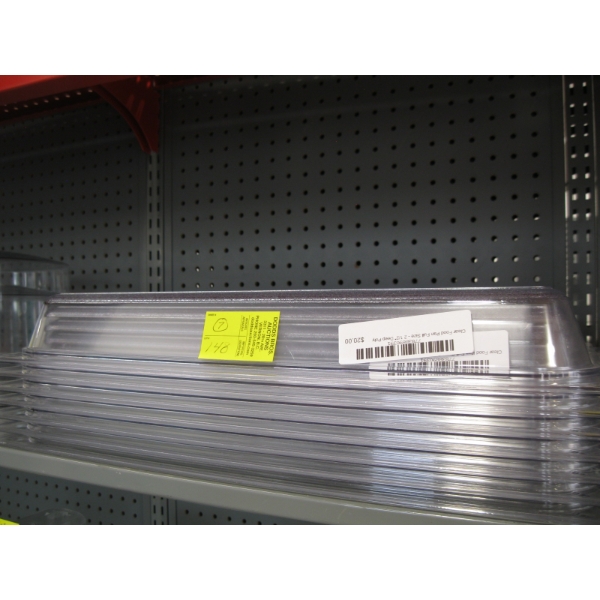 CLEAR FULL SIZE 2.5" DEEP POLY PANS