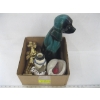 Image 2 : BLUE MOUNTAIN POTTERY DOG, CHERUB, PLANTER