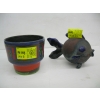 Image 1 : COLORFUL VASE & RAKU POTTERY FISH
