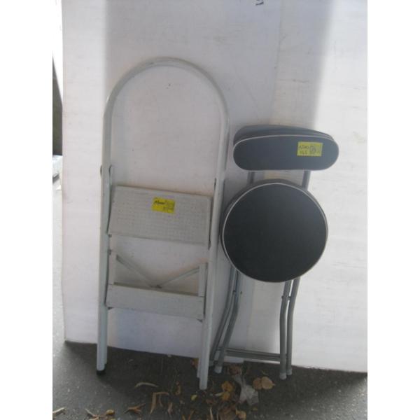 FOLDING STOOL & 2 STEP LADDER