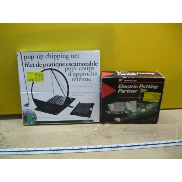 ELECTRIC PUTTING PARTNER & A POP UP CHIPPING NET