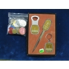 Image 1 : BAG OF COLLECTOR TOKENS & CDN KEYCHAIN, LETTER & BOTTLE OPENER SET