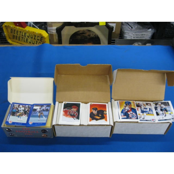 3 BOXES OF SPORTS CARDS