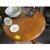 Image 2 : ROUND CLAWFOOT OAK ENDTABLE