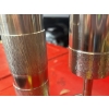 Image 3 : 2 POST WAR GERMAN BRUTULIST STEEL LATHE TURNED VASES