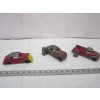 Image 1 : 3 METAL CARS & 2 GAS PUMPS