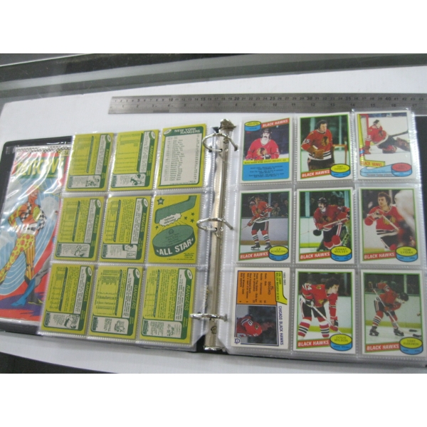 BINDER OF MOSTLY 1979 NHL CARDS - OVER 200