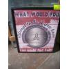 Image 1 : WOOD FRAMED SIGN