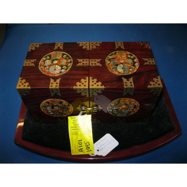 MOTHER OF PEARL INLAY KOREAN JEWELLERY BOX