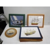 Image 1 : 9 FRAMED PICTURES & A ROUND FRAMED TILE