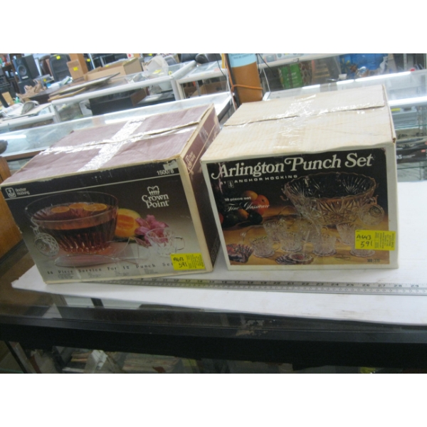2 PUNCHBOWL SETS