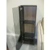 Image 3 : MATCHING WOOD & GLASS DOORED CABINET