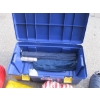 Image 2 : PLASTIC BIN W/ASST. SLEEPING BAG, TENT, ETC.