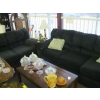 Image 1 : BLACK SOFA & LOVESEAT