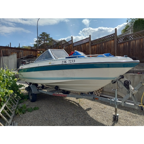 MALIBU 175 17.5" BOWRIDER BOAT W/1997 YAMAHA PRO V 200HP OUTBOARD MOTOR & HONDA 5HP OUTBOARD KICKER