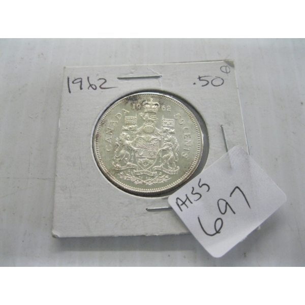 1962 CDN 50 CEBNT PIECE