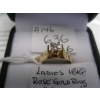 Image 3 : LADIES 18KT ROSE GOLD RING W/DIAMOND, 3.5G W/A $1550, SZ 6