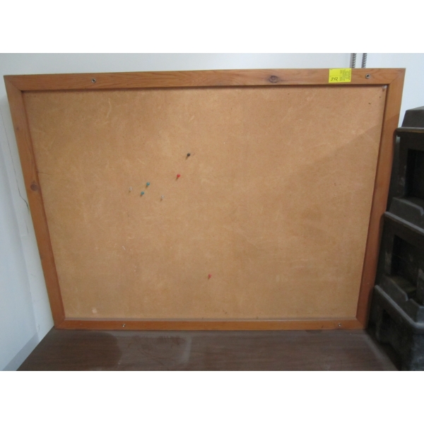 WOOD FRAMED CORKBOARD
