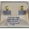 Image 1 : PR OF LADIES 14KT EARRINGS W/GREEN STONES & SMALL DIAMONDS - 1.5G