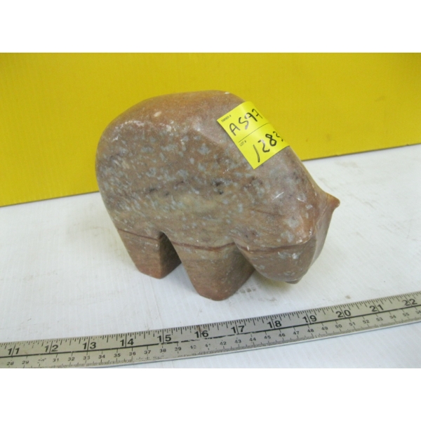 SOAPSTONE BEAR CARVING