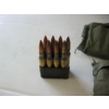 Image 2 : 2 VINTAGE MILITARY 30 CALIBER AMMO BELTS - CAL 30 BALL M2 - 8 ROUND FULL CLIPS