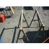 Image 1 : PAIR OF METAL SAWHORSES