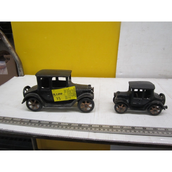 2 CAST IRON CARS