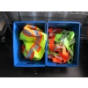 Image 1 : 2 BINS OF SAFETY VESTS, ETC.