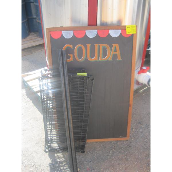 SIGNS & PARTIAL SHELF UNIT