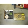 Image 1 : ASST. GLASSWARE, WOODEN FIGURINE, BRASS MAGAZINE BOX