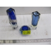 Image 1 : 3 PIECES OF ITALIAN MURANO SOMMEROSO GLASS