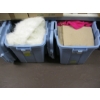 Image 1 : 2 BLUE TOTES OF MISC. FABRIC
